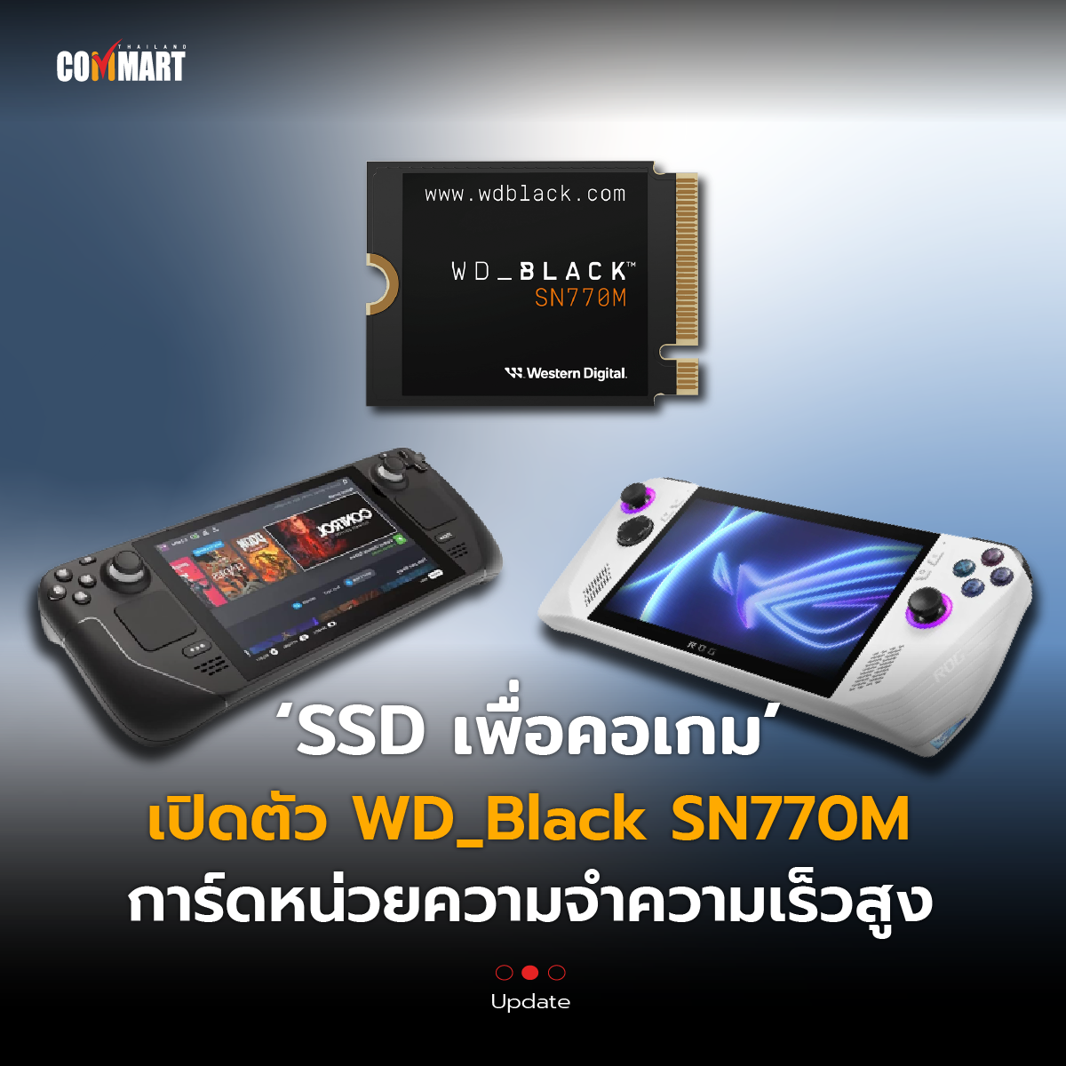 ถูกใจสาย Handheld เปิดตัว WD_Black SN770M การ์ดสำหรับเครื่องเกมพกพา