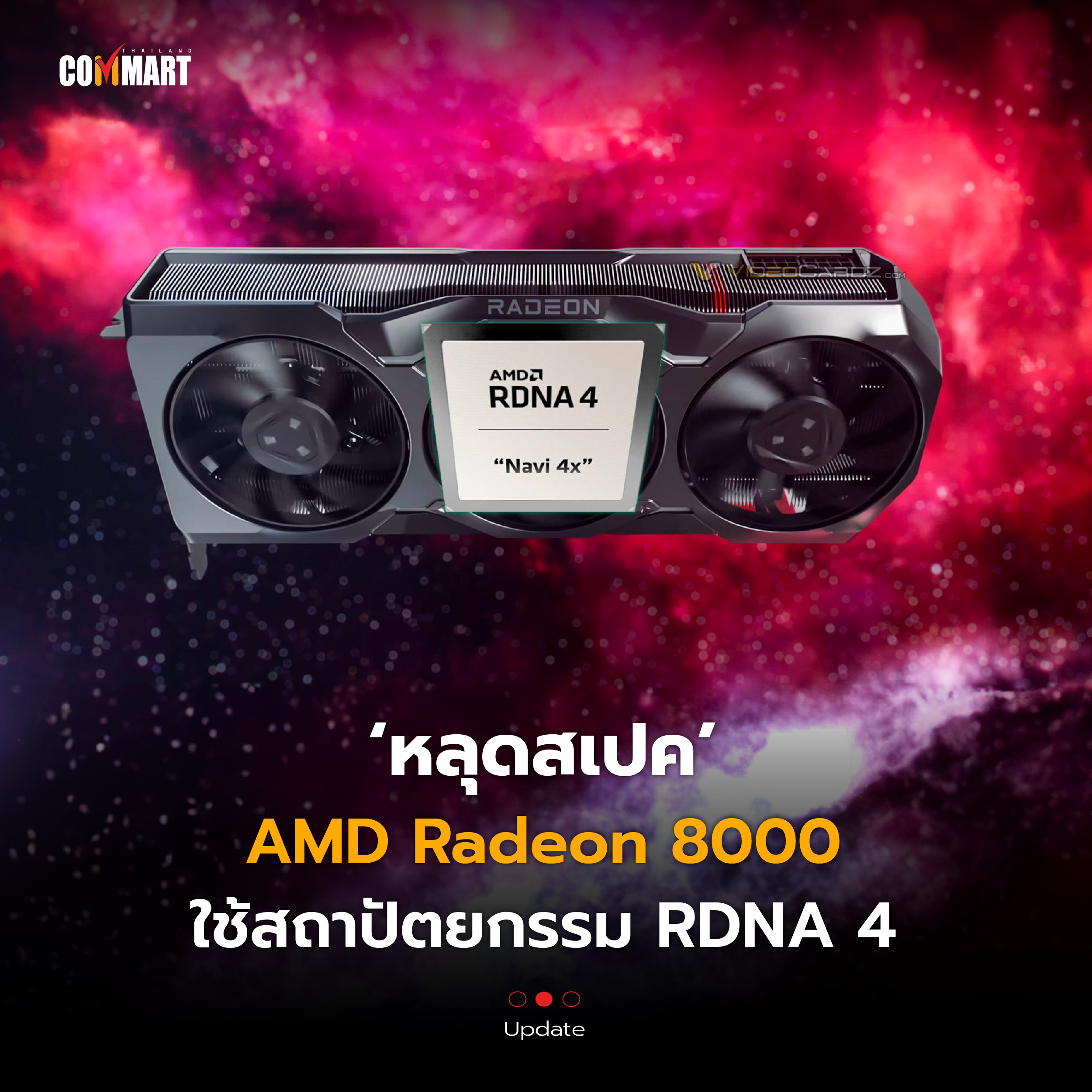 หลุดสเปค AMD Radeon 8000 ใช้สถาปัตยกรรม RDNA 4